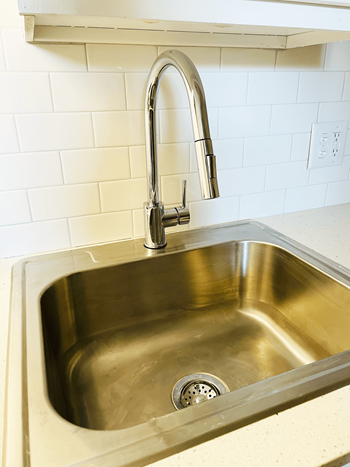 Stainless Steel Sink With Faucet at Flats at 87Ten, Charlotte, NC, 28262